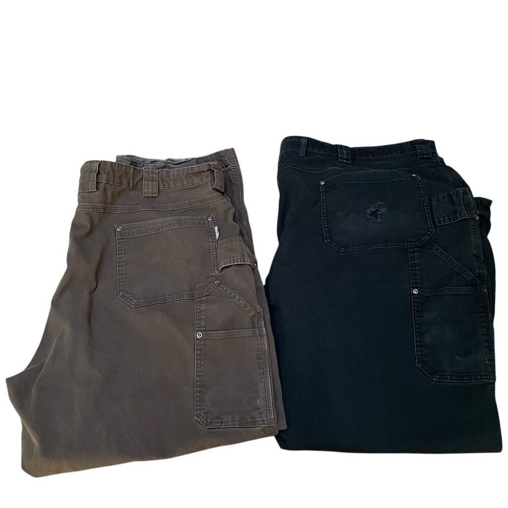 Duluth Trading Flex Fire Hose carpenter cargo pants men’s *45 workwear worn 2pk